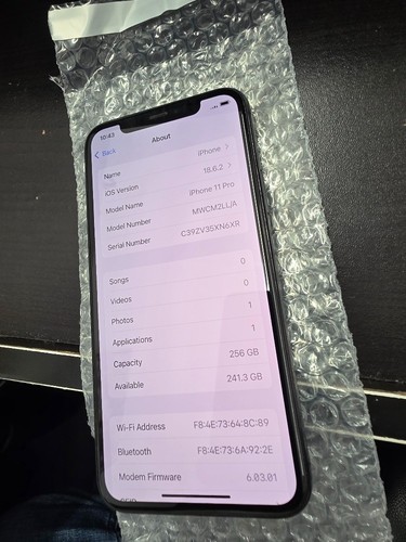 Apple iphone pro 256 - 11, gb